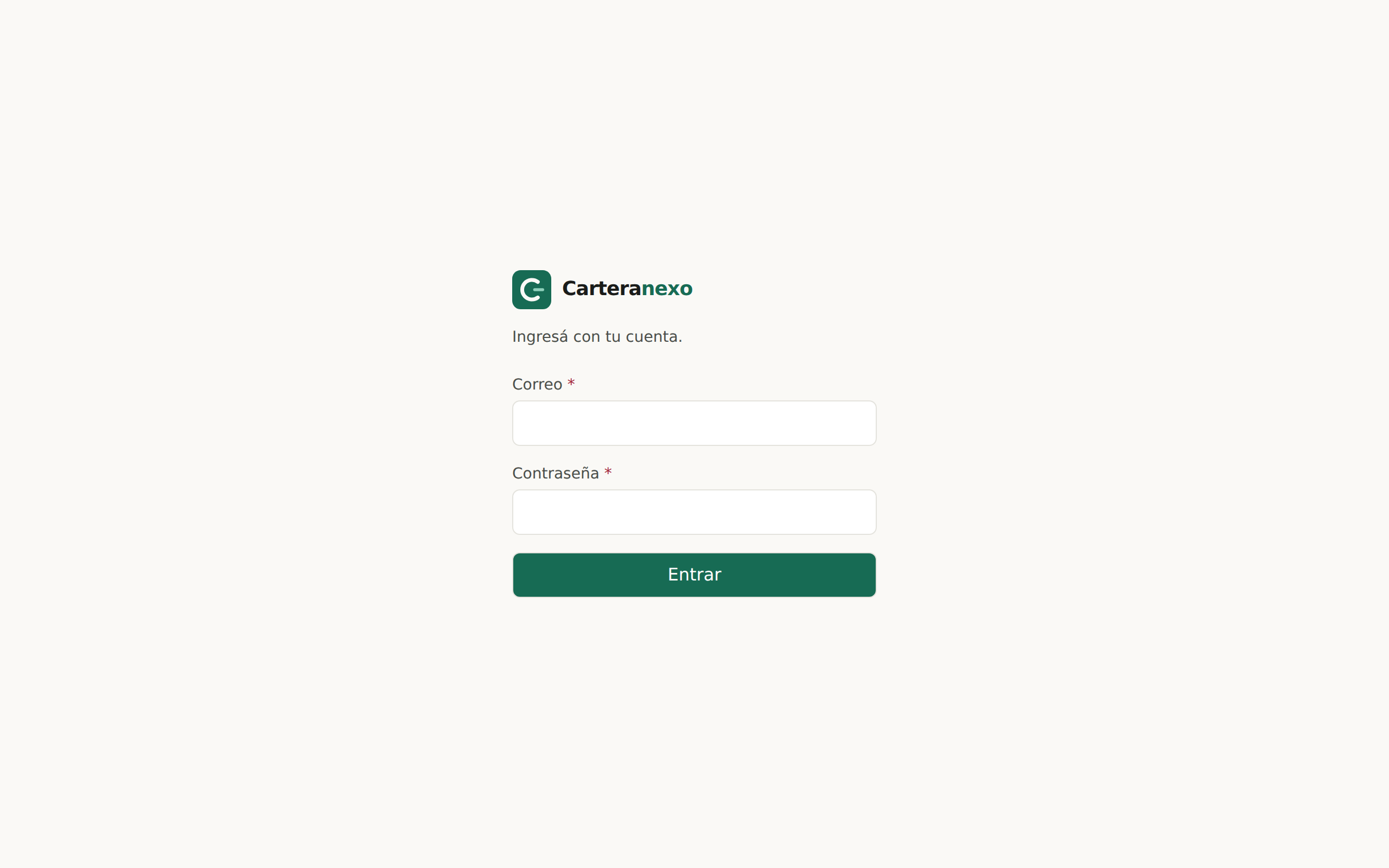 Carteranexo — screenshot